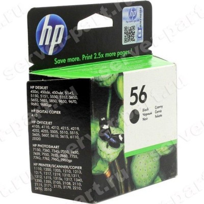 Картридж HP №56 DJ(450CBi 5x50 5652 9650) PhSm(7x50 7x60) PSC(1x10 1215 1315 1350 2x10 2175) OJ(x110) 19ml Black(C6656AE/AN) (ХПЕ) Картридж HP №56 DJ(450CBi 5x50 5652 9650) PhSm(7x50 7x60) PSC(1x10 1215 1315 1350 2x10 2175) OJ(x110) 19ml Black(C6656AE/AN) (ХПЕ)