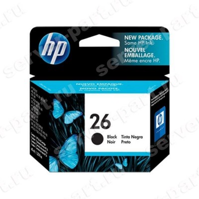Картридж HP №26 DJ(Plus 400 500 520 540 550 560) OJ(LX 300 330) DesugnJet(200 220 600) Deskwriter(C 520 540 550 560) Fax(200 310 310 700 750 900 950) 40ml Black(51626A) (ХПЕ) Картридж HP №26 DJ(Plus 400 500 520 540 550 560) OJ(LX 300 330) DesugnJet(200 220 600) Deskwriter(C 520 540 550 560) Fax(200 310 310 700 750 900 950) 40ml Black(51626A) (ХПЕ)