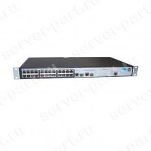 Коммутатор HP FlexNetwork Switch 24port-10/100Mbps 2port-1GBase 24RJ45 2RJ45/2SFP+ Layer 2 19" 1U(JD320B#ABB)
