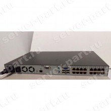 KVM Переключатель HP Server IP Console Switch With Virtual Media 4x1x16 16хPC USB/PS2 16xLAN 4xUSB 19" 1U(408965-002)