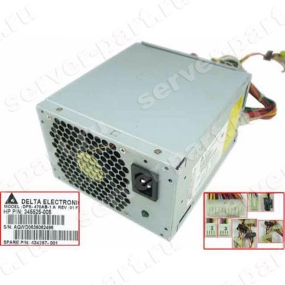Блок Питания HP 500Wt (Delta) для серверов XW6200(345525-002) (ХПЕ) Блок Питания HP 500Wt (Delta) для серверов XW6200(345525-002) (ХПЕ)