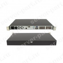 KVM Переключатель HP Server IP Console Switch With Virtual Media 2x1x16 16хPC USB/PS2 16xLAN 4xUSB 19" 1U(520-404-504)