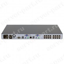 KVM Переключатель HP Server IP Console Switch Analog 0x2x16 16хPC USB/PS2 16xLAN 19" 1U(520-344-509)