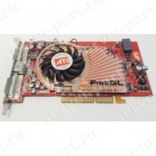 Видеокарта HP (ATI) FireGL ATI FireGL X800XT VPU 256Mb 256Bit GDDR3 DualDVI 3-pin miniDin Glasses AGP8x For Workstation c8000(AB668A)