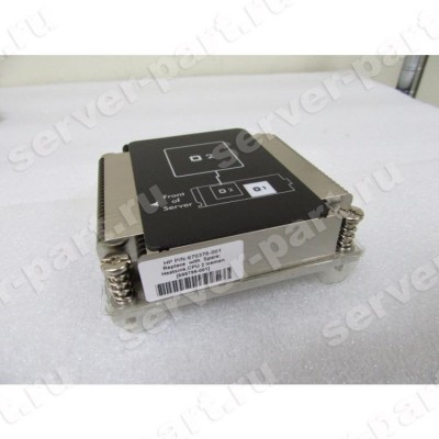 Радиатор HP Xeon Socket 2011 CPU2 For BL420c Gen8(688799-001) (ХПЕ) Радиатор HP Xeon Socket 2011 CPU2 For BL420c Gen8(688799-001) (ХПЕ)