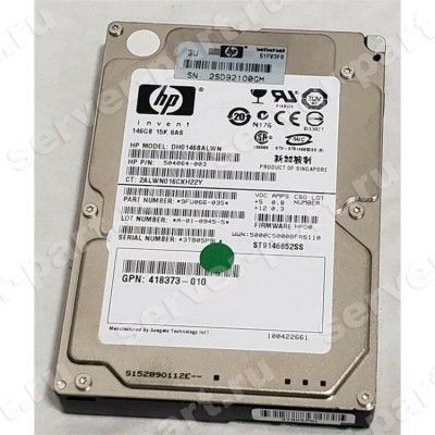 Жесткий Диск HP (Seagate) Savvio 15K.2 ST9146852SS 146Gb (U600/15000/16Mb) 6G SAS 2,5" For Gen4 Gen5 Gen6 Gen7 Integrity rx2800 i2 i4 rx6600 rx3600 rx2660(504064-003) (ХПЕ) Жесткий Диск HP (Seagate) Savvio 15K.2 ST9146852SS 146Gb (U600/15000/16Mb) 6G SAS 2,5" For Gen4 Gen5 Gen6 Gen7 Integrity rx2800 i2 i4 rx6600 rx3600 rx2660(504064-003) (ХПЕ)