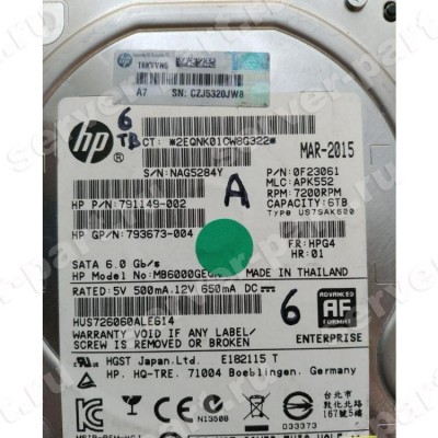 Жесткий Диск HP (HGST) Ultrastar He8 HUH728060ALE604 6Tb (U600/7200/128Mb) Helium AF Secure Erase 512e 6G SATAIII 3,5" For Gen8 Gen9 Gen10(0F23696) (ХПЕ) Жесткий Диск HP (HGST) Ultrastar He8 HUH728060ALE604 6Tb (U600/7200/128Mb) Helium AF Secure Erase 512e 6G SATAIII 3,5" For Gen8 Gen9 Gen10(0F23696) (ХПЕ)