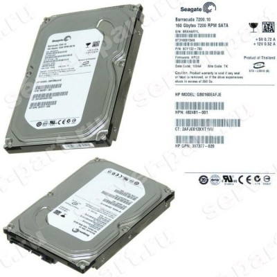 Жесткий Диск HP (Seagate) Barracuda 7200.10 ST3160815AS 160Gb (U300/7200/8Mb) NCQ SATAII For Gen5 Gen5p Gen6 Gen7(GB0160EAFJE) (ХПЕ) Жесткий Диск HP (Seagate) Barracuda 7200.10 ST3160815AS 160Gb (U300/7200/8Mb) NCQ SATAII For Gen5 Gen5p Gen6 Gen7(GB0160EAFJE) (ХПЕ)