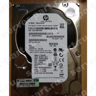 Жесткий Диск HP (Western Digital) RE WD3000FYYZ-70UL1B0 3Tb (U600/7200/64Mb) NCQ TLER 512n 6G RAFF SATAIII For Gen8 Gen9 Gen10(MB3000GCVBT) (ХПЕ) Жесткий Диск HP (Western Digital) RE WD3000FYYZ-70UL1B0 3Tb (U600/7200/64Mb) NCQ TLER 512n 6G RAFF SATAIII For Gen8 Gen9 Gen10(MB3000GCVBT) (ХПЕ)