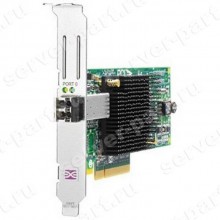 Сетевой Адаптер HP StorageWorks FCA 81E (Emulex) 8Гбит/сек Single Port 1xSFP+ Fibre Channel HBA LP PCI-E8x 2.0(AJ762-63001)