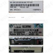 Твердотелый Накопитель SSD SAS HP 3.84Tb U1200 520Bps 12G SAS 2,5" For 3PAR StoreServ 20000(K2R25A)