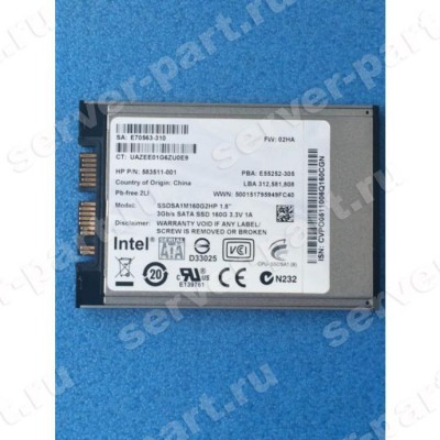 Жесткий Диск HP (Intel) X18-M 80Gb 250Мб/сек MLC 3G SATAII microSATA 1,8"(E70561) (ХПЕ) Жесткий Диск HP (Intel) X18-M 80Gb 250Мб/сек MLC 3G SATAII microSATA 1,8"(E70561) (ХПЕ)