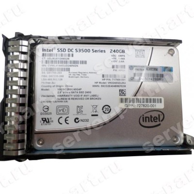 Твердотелый Накопитель SSD HP (Intel) DC S3500 Series SSDSC2BB240G4P 240Gb TRIM MLC 6G SATAIII 2,5" 7mm For Gen7 Gen8 Gen9 Gen10(VK0240GDJXU) (ХПЕ) Твердотелый Накопитель SSD HP (Intel) DC S3500 Series SSDSC2BB240G4P 240Gb TRIM MLC 6G SATAIII 2,5" 7mm For Gen7 Gen8 Gen9 Gen10(VK0240GDJXU) (ХПЕ)