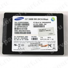 Твердотелый Накопитель SSD HP (Samsung) SM843T MZ-7WD2400/003 240Gb U600 6G SATAIII 2,5" For Gen7 Gen8 Gen9 Gen10(VK0240GDPVR)