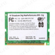 Модуль WiFi HP (Broadcom) 802.11b/g 54Mbit/s miniPCI(394811-001)